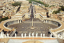 Площадь Святого Петра. Ватикан