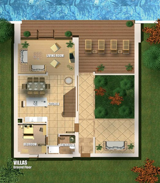 План 1 этажа Executive Villa