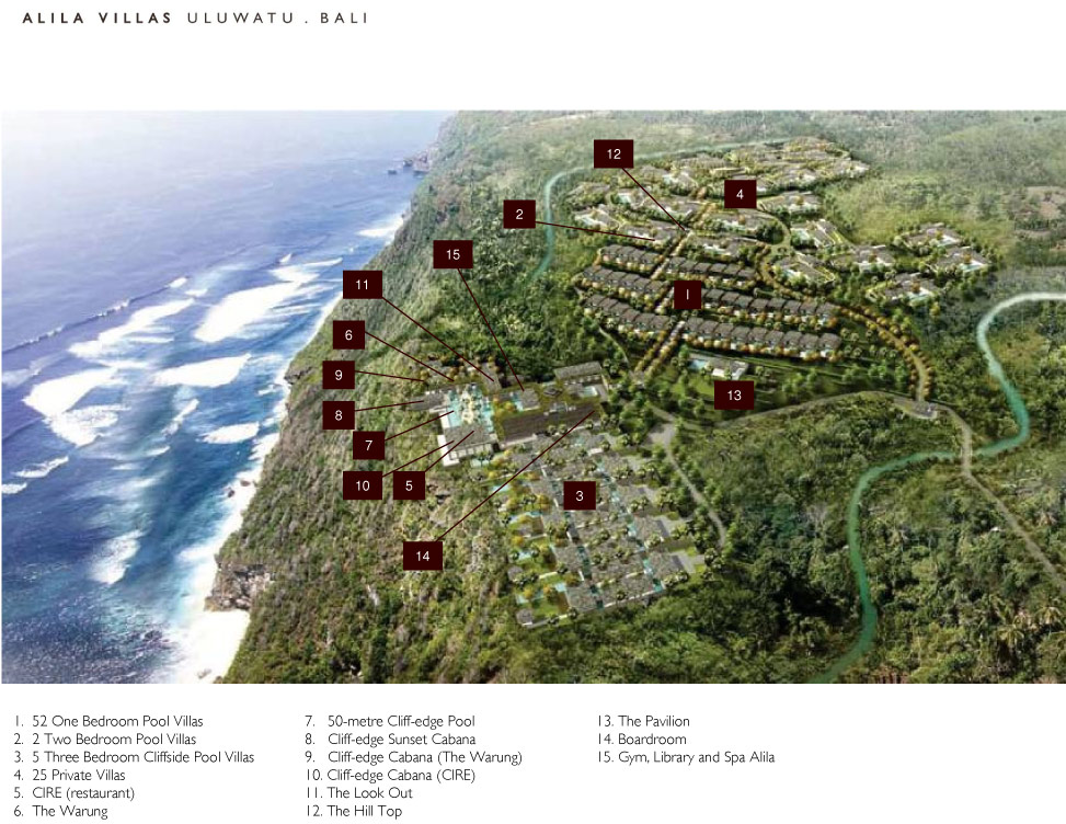 План отеля Alila Villas Uluwatu