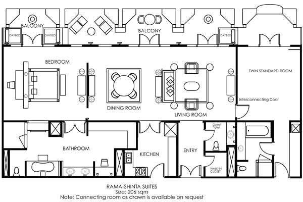 План Rama Shinta Suite