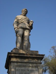Памятник Дон Педро де Вальдивия