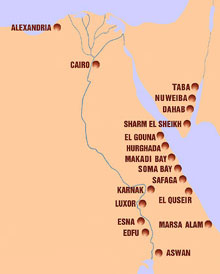 карта Египта